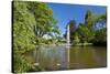 Germany, Hessen, Northern Hessen, Reinhardshausen, Health Resort Park, Pond-Chris Seba-Stretched Canvas