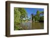 Germany, Hessen, Northern Hessen, Reinhardshausen, Health Resort Park, Pond-Chris Seba-Framed Photographic Print