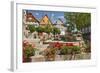 Germany, Hessen, Northern Hessen, Spangenberg, Town Hall Square, Fountain-Chris Seba-Framed Photographic Print