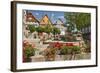 Germany, Hessen, Northern Hessen, Spangenberg, Town Hall Square, Fountain-Chris Seba-Framed Photographic Print