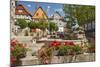 Germany, Hessen, Northern Hessen, Spangenberg, Town Hall Square, Fountain-Chris Seba-Mounted Photographic Print