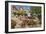 Germany, Hessen, Northern Hessen, Spangenberg, Town Hall Square, Fountain-Chris Seba-Framed Premium Photographic Print