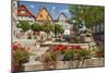 Germany, Hessen, Northern Hessen, Spangenberg, Town Hall Square, Fountain-Chris Seba-Mounted Premium Photographic Print