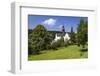 Germany, Hessen, Rheingau, Eltville at River Rhine, Abbey Eberbach, Abbey Gardens with Basilica-Udo Siebig-Framed Premium Photographic Print