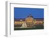 Germany, Hessen, State Capital, Wiesbaden, Health Resort House, Casino, Fountain, Evening-Chris Seba-Framed Photographic Print