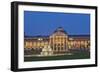 Germany, Hessen, State Capital, Wiesbaden, Health Resort House, Casino, Fountain, Evening-Chris Seba-Framed Photographic Print