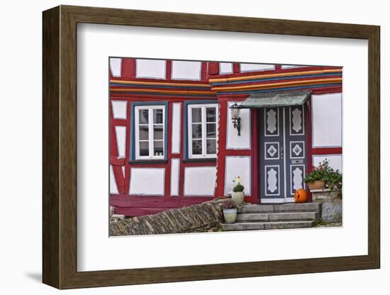 Germany, Hessen, Taunus, German Timber-Frame Road, Idstein, Old Town, Timber-Framed Facade-Udo Siebig-Framed Photographic Print