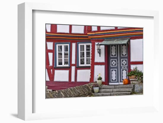 Germany, Hessen, Taunus, German Timber-Frame Road, Idstein, Old Town, Timber-Framed Facade-Udo Siebig-Framed Photographic Print