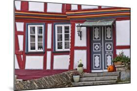 Germany, Hessen, Taunus, German Timber-Frame Road, Idstein, Old Town, Timber-Framed Facade-Udo Siebig-Mounted Photographic Print