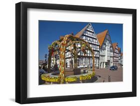 Germany, Hessen, Waldecker Land, Bad Wildungen, Market Square-Chris Seba-Framed Photographic Print