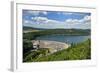 Germany, Hessen, Waldecker Land, Edersee, Eder Dam, Panorama, Sailboats-Chris Seba-Framed Photographic Print