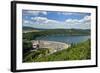 Germany, Hessen, Waldecker Land, Edersee, Eder Dam, Panorama, Sailboats-Chris Seba-Framed Photographic Print