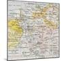 Germany In 1795 Old Map (Peace Of Basel)-marzolino-Mounted Art Print