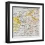 Germany In 1795 Old Map (Peace Of Basel)-marzolino-Framed Art Print