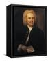 Germany, Leipzig, Portrait of German Composer and Organist, Johann Sebastian Bach-null-Framed Stretched Canvas