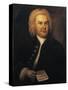 Germany, Leipzig, Portrait of German Composer and Organist, Johann Sebastian Bach-null-Stretched Canvas