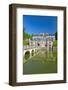 Germany, Lower Saxony, Bad Pyrmont, Moated Castle, Health Resort Area-Chris Seba-Framed Photographic Print