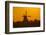 Germany, Lower Saxony, Barsinghausen, Wichtringhausen, Windmill, Sunset-Chris Seba-Framed Photographic Print