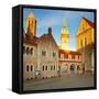 Germany, Lower Saxony, Braunschweig. Old Town Square.-Ken Scicluna-Framed Stretched Canvas