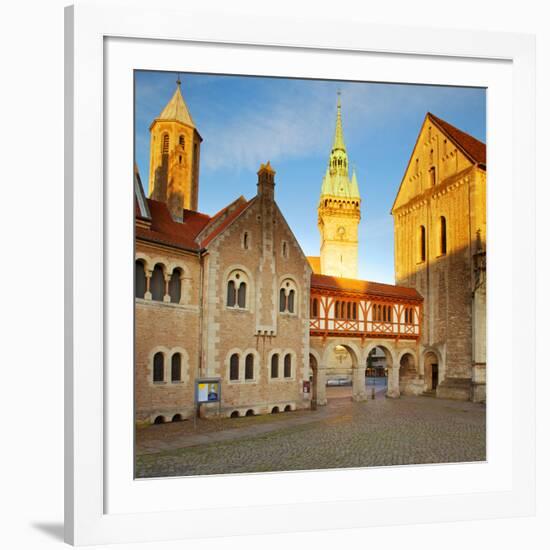 Germany, Lower Saxony, Braunschweig. Old Town Square.-Ken Scicluna-Framed Photographic Print