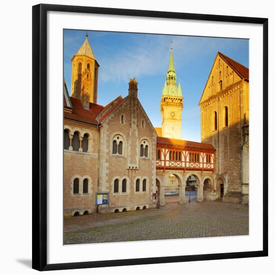 Germany, Lower Saxony, Braunschweig. Old Town Square.-Ken Scicluna-Framed Photographic Print