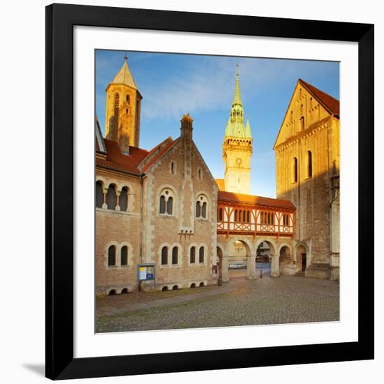 Germany, Lower Saxony, Braunschweig. Old Town Square.-Ken Scicluna-Framed Photographic Print