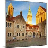 Germany, Lower Saxony, Braunschweig. Old Town Square.-Ken Scicluna-Mounted Photographic Print