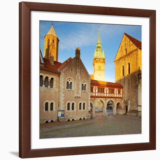 Germany, Lower Saxony, Braunschweig. Old Town Square.-Ken Scicluna-Framed Photographic Print