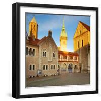 Germany, Lower Saxony, Braunschweig. Old Town Square.-Ken Scicluna-Framed Photographic Print