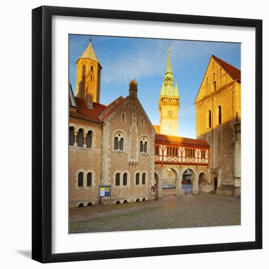 Germany, Lower Saxony, Braunschweig. Old Town Square.-Ken Scicluna-Framed Photographic Print