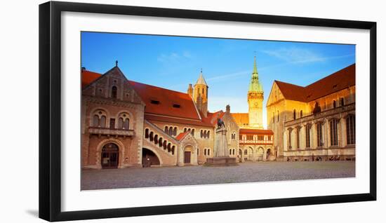 Germany, Lower Saxony, Braunschweig. Old Town Square.-Ken Scicluna-Framed Photographic Print