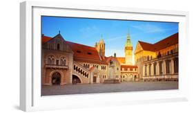 Germany, Lower Saxony, Braunschweig. Old Town Square.-Ken Scicluna-Framed Photographic Print