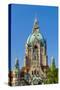 Germany, Lower Saxony, Hannover, Friedrichswall, New City Hall, City Hall Tower-Chris Seba-Stretched Canvas