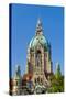 Germany, Lower Saxony, Hannover, Friedrichswall, New City Hall, City Hall Tower-Chris Seba-Stretched Canvas