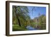 Germany, Lower Saxony, Hannover, Georgengarten, Leibniz Temple, Spring, Park Visitors-Chris Seba-Framed Photographic Print