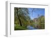 Germany, Lower Saxony, Hannover, Georgengarten, Leibniz Temple, Spring, Park Visitors-Chris Seba-Framed Photographic Print