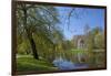 Germany, Lower Saxony, Hannover, Georgengarten, Leibniz Temple, Spring, Park Visitors-Chris Seba-Framed Premium Photographic Print