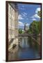 Germany, Lower Saxony, Hannover, Leine, Leibnizufer, Landtag, Bridge, City Hall Tower-Chris Seba-Framed Photographic Print