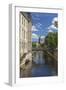 Germany, Lower Saxony, Hannover, Leine, Leibnizufer, Landtag, Bridge, City Hall Tower-Chris Seba-Framed Photographic Print