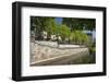 Germany, Lower Saxony, Hannover, Leine, Leibnizufer, Waterside Restaurant-Chris Seba-Framed Photographic Print