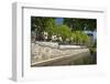 Germany, Lower Saxony, Hannover, Leine, Leibnizufer, Waterside Restaurant-Chris Seba-Framed Photographic Print