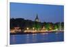 Germany, Lower Saxony, Hannover, Maschsee Festival, Evening, Dusk-Chris Seba-Framed Photographic Print