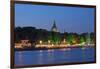 Germany, Lower Saxony, Hannover, Maschsee Festival, Evening, Dusk-Chris Seba-Framed Photographic Print