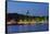 Germany, Lower Saxony, Hannover, Maschsee Festival, Evening, Dusk-Chris Seba-Framed Stretched Canvas