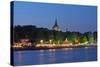 Germany, Lower Saxony, Hannover, Maschsee Festival, Evening, Dusk-Chris Seba-Stretched Canvas