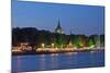 Germany, Lower Saxony, Hannover, Maschsee Festival, Evening, Dusk-Chris Seba-Mounted Photographic Print