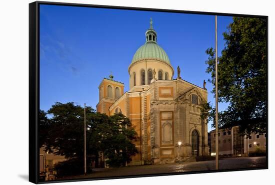 Germany, Lower Saxony, Hannover, Provost's Church St. Clemens-Chris Seba-Framed Stretched Canvas