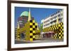 Germany, Lower Saxony, Hannover, Steintor, City Railroad, Stop, Media Centre-Chris Seba-Framed Photographic Print