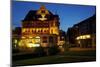 Germany, Lower Saxony, Harz, Bad Sachsa, Best Western Hotel, Evening-Chris Seba-Mounted Photographic Print