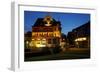 Germany, Lower Saxony, Harz, Bad Sachsa, Best Western Hotel, Evening-Chris Seba-Framed Photographic Print